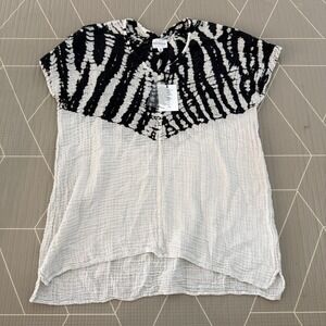 NEW Felicite Nordstrom Tie Dye Blouse Size 2 (Small) 100% Cotton Gauze Boho‎